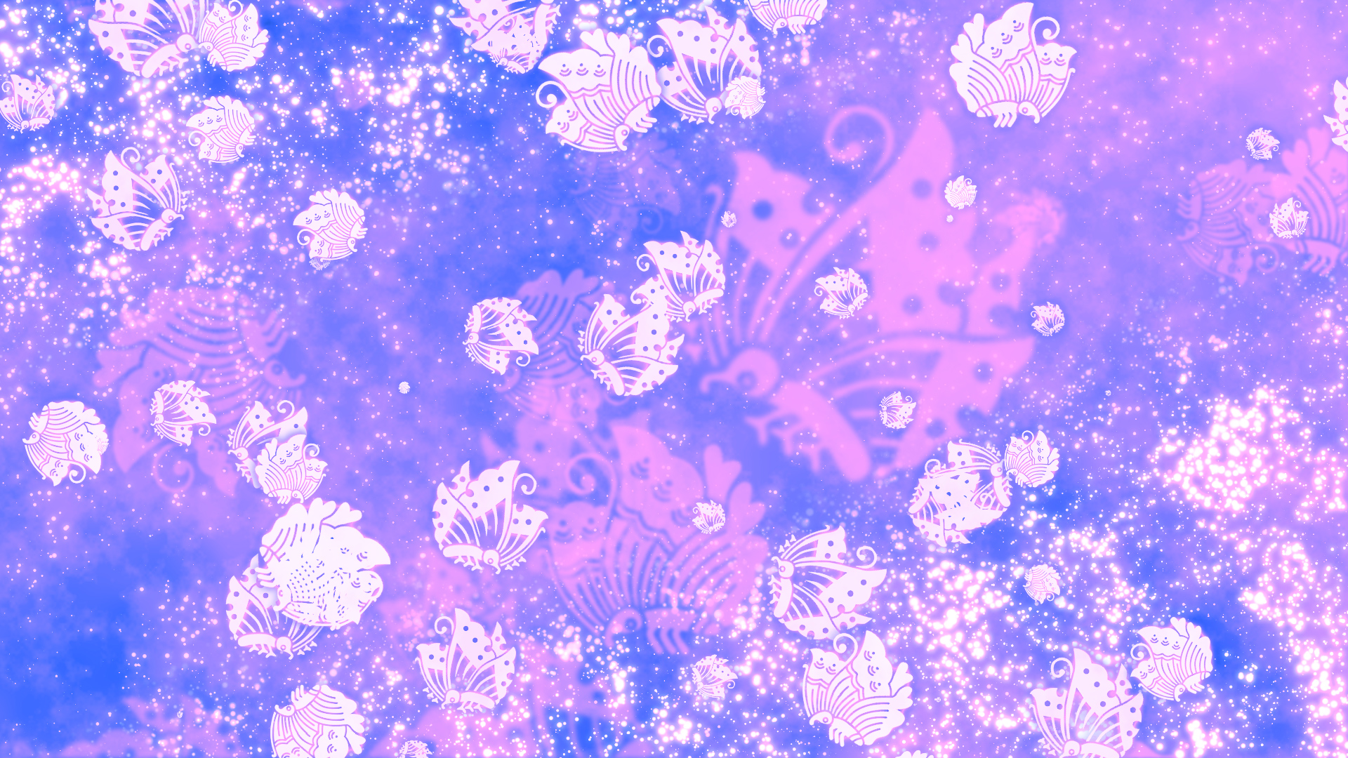 和柄の蝶-青紫