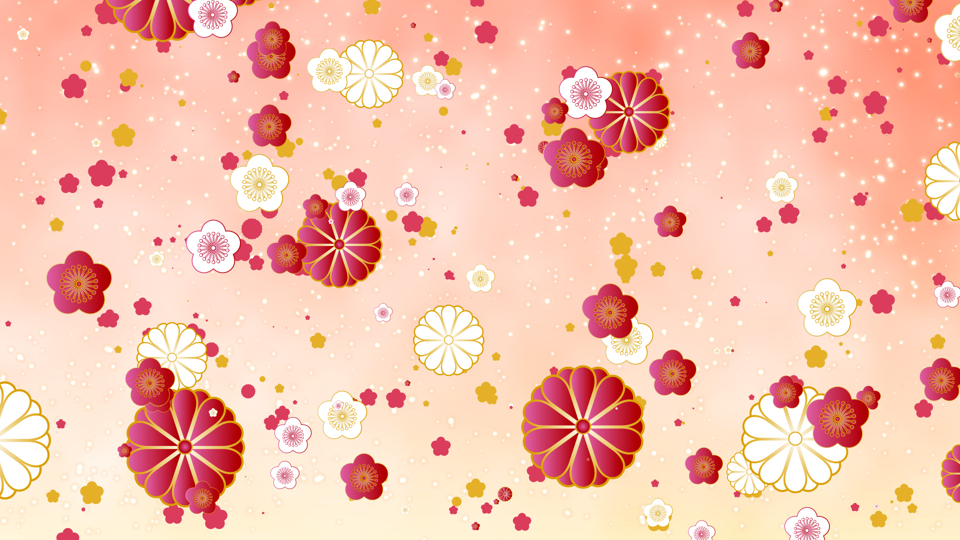 和柄-梅と菊