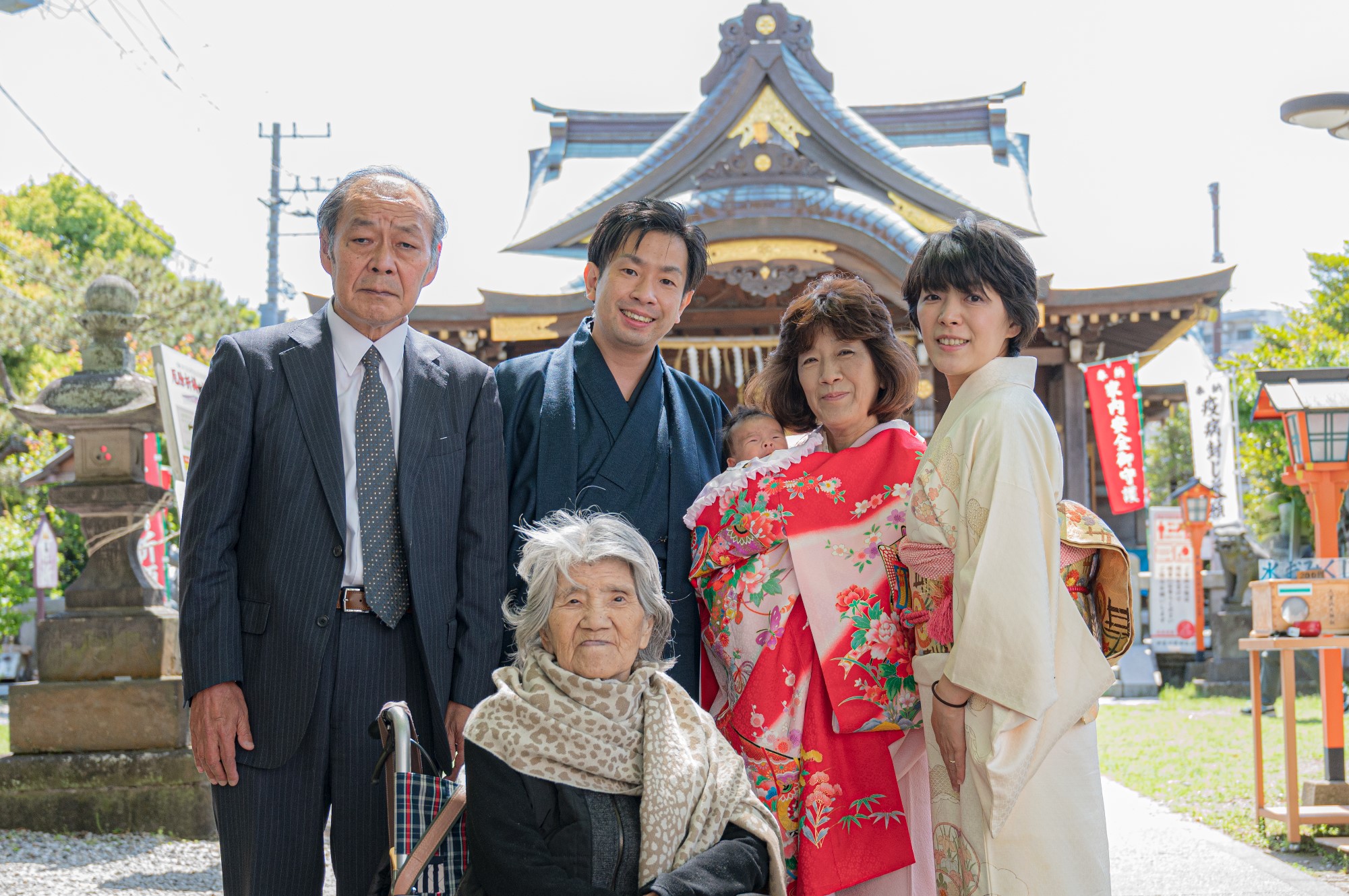 金婚式（銀婚式）の記念ビデオ制作-お宮参り