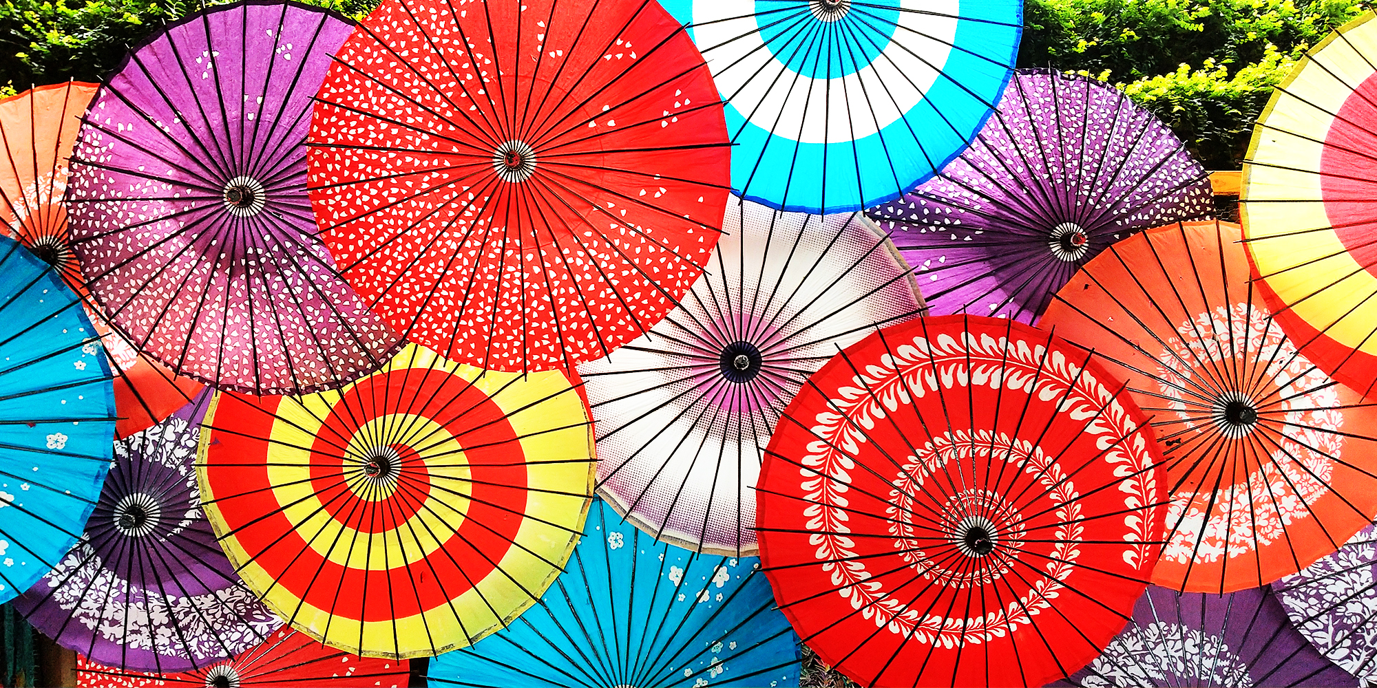 日本の伝統色（傘）