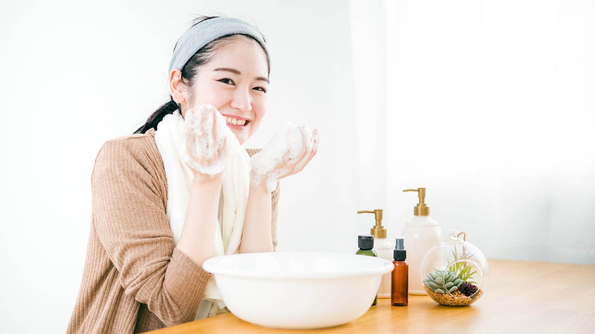 美容動画制作・ビデオ編集-洗顔