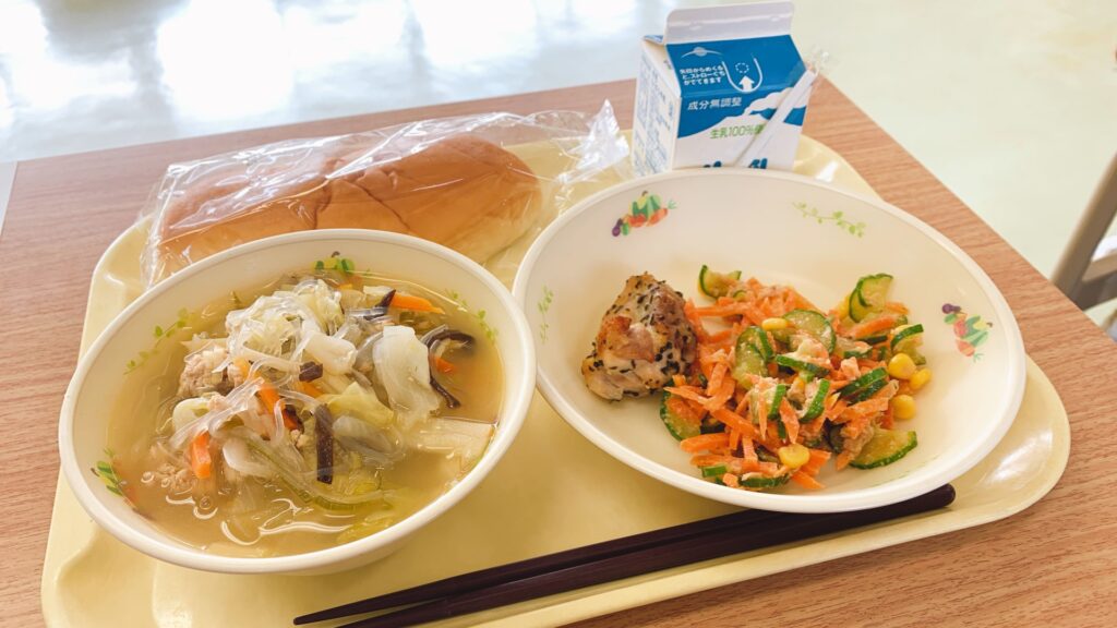 学校の思い出ビデオ制作・動画編集(学校給食)