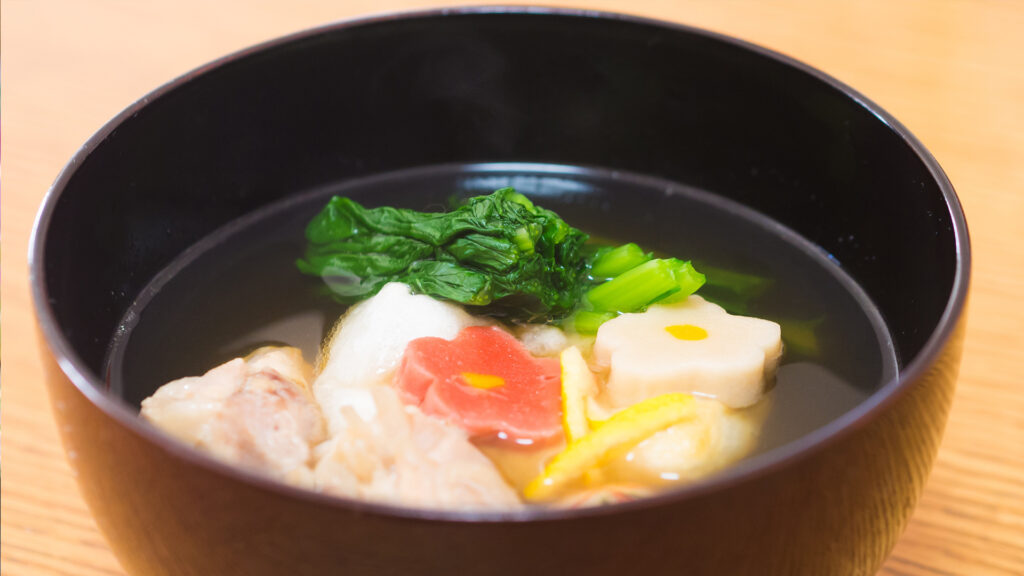 料理動画制作・ビデオ編集(郷土料理・伝統食再現-お雑煮)