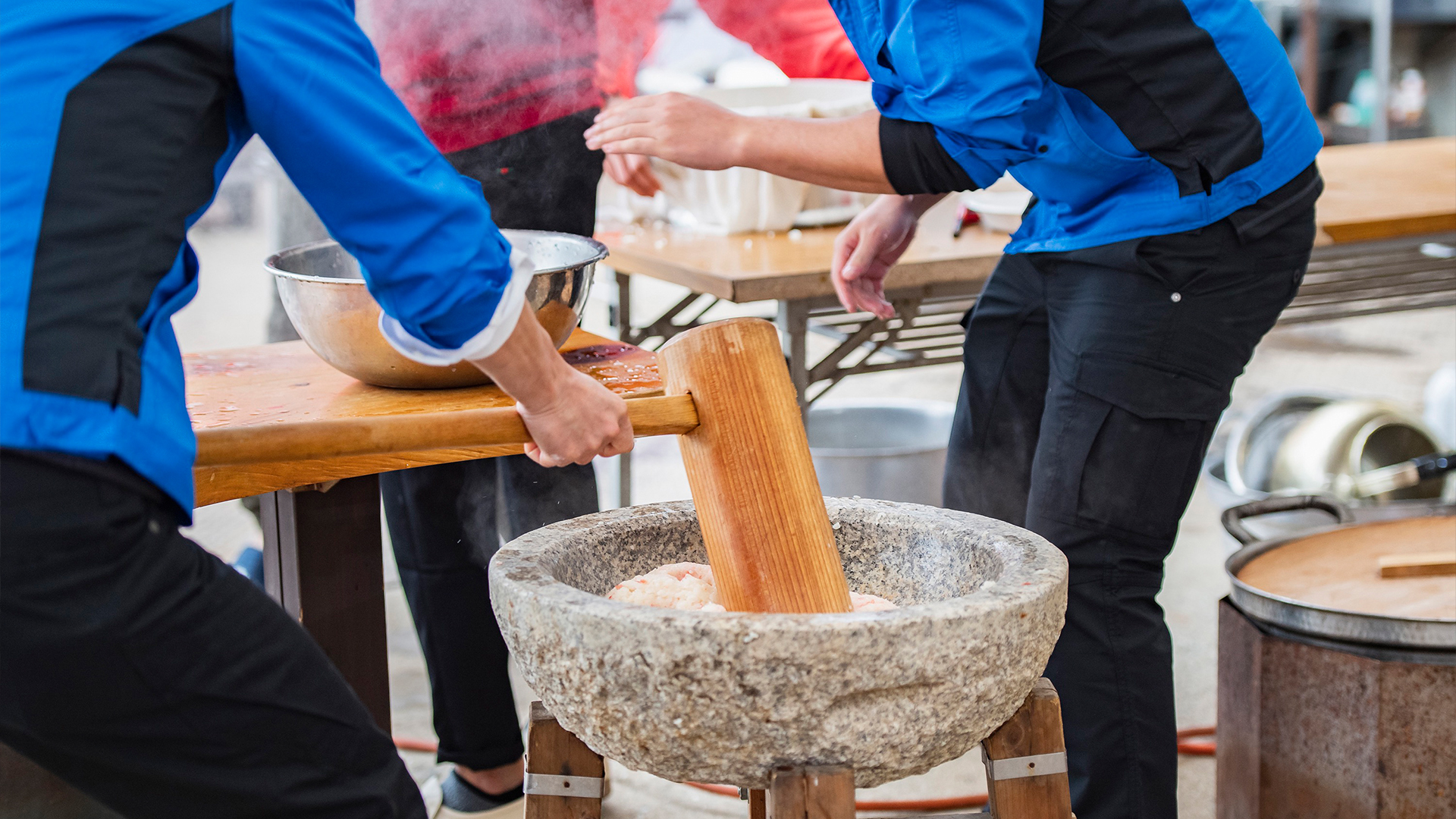 ビジネス系イベント動画制作・ビデオ編集（地域活性の餅つき大会）